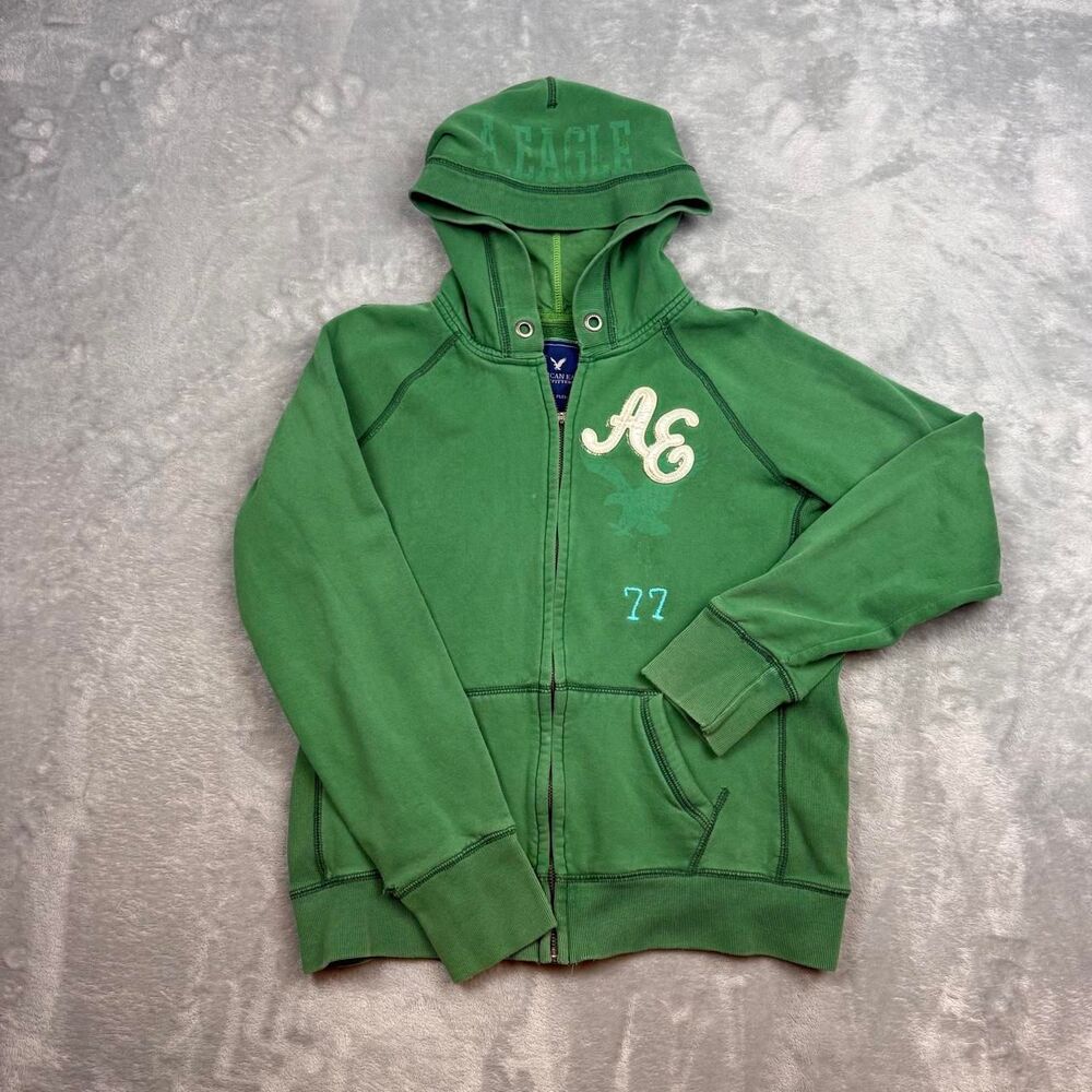 American-eagle Women's Green Hoodie